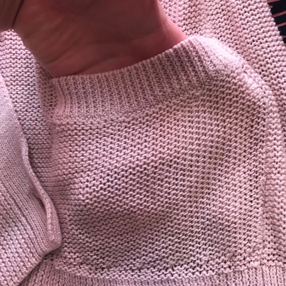 Orange and Cream Cardigan Sweater - Picture 3 of 3